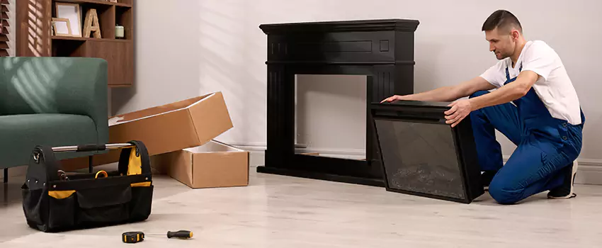 Old Rusted Metal Fireplace Repair And Replacement in Braintree, MA